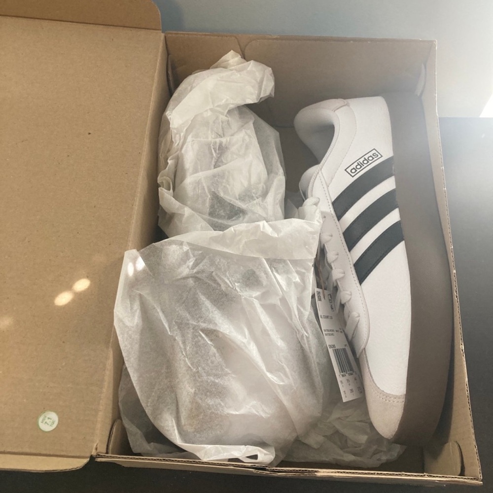 Adidas White and Black Sneakers